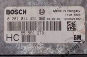 OPEL ASTRA  БЛОК УПРАВЛЕНИЯ 0281014451 55566278 БЕЗ КОДА