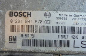 OPEL ASTRA II 1.7 TD БЛОК УПРАВЛЕНИЯ 0281001670 90589736