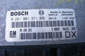 OPEL ASTRA II 2.0 DTI БЛОК УПРАВЛЕНИЯ ДВИГАТЕЛЕМ DX
