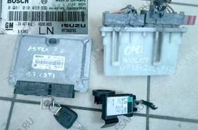 OPEL ASTRA II G 1,7CDTI БЛОК УПРАВЛЕНИЯ КОМПЛЕКТ 0281010859