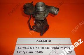OPEL ASTRA II G 1.7 CDTI 04 ТУРБИНА turbosprezarka