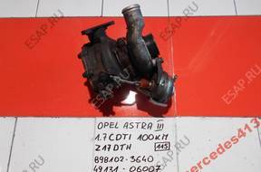 OPEL ASTRA III 1.7 CDTI ТУРБОКОМПРЕССОР 8981023640