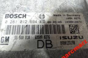 opel astra III БЛОК УПРАВЛЕНИЯ ДВИГАТЕЛЕМ 0281012694 1,7cdti