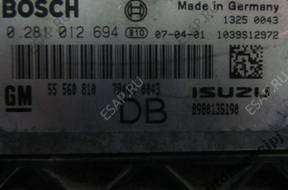 OPEL ASTRA III CDTI БЛОК УПРАВЛЕНИЯ 0 281 012 694 DB