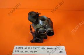 OPEL ASTRA III H 1.7 CDTI  ТУРБОКОМПРЕССОР