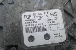 OPEL ASTRA III H Z16XER БЛОК УПРАВЛЕНИЯ 5WK9460  55567114