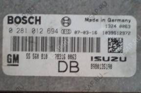 OPEL БЛОК УПРАВЛЕНИЯ 0281012694 DB  БЕЗ КОДА