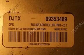 OPEL БЛОК УПРАВЛЕНИЯ 09353489 DJTX БЕЗ КОДА