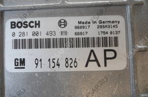 OPEL FRONTERA 2.5 TDS БЛОК УПРАВЛЕНИЯ 0281001493 91154826