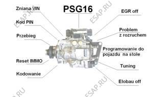 OPEL PSG 16 /PRZEBIEG/PIN/EGR OFF/ELOBAU OFF