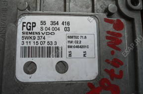 OPEL VECTRA C SIGNUM 1.8 Z18XE 55354416 PIN