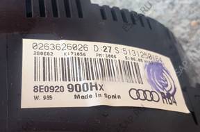 ПАНЕЛЬ ПРИБОРОВ AUDI A4 B6 EUROPA БЕНЗИН 8E0920900HX RB4