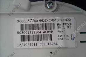 ПАНЕЛЬ ПРИБОРОВ ZEGARY PEUGEOT 206+ PLUS 1.4HDI 9666637280