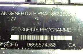 PARTNER I 1.9 DW8 БЛОК УПРАВЛЕНИЯ ДВИГАТЕЛЕМ 9655574380