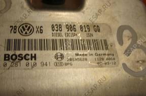 PASSAT 1.9 FL БЛОК УПРАВЛЕНИЯ ДВИГАТЕЛЕМ 0281010941
