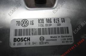 passat B5 1.9 БЛОК УПРАВЛЕНИЯ 038906019GQ ,,0281010941