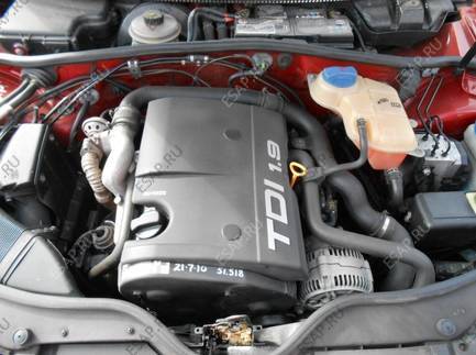 Passat B5 Audi A4 двигатель 1.9 TDI AFN 110 л.с. 100TYS