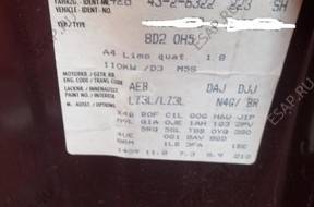 PASSAT B5 двигатель 1.8 T AEB 150 K комплектный еще на машине