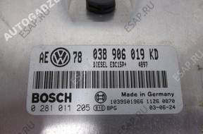 PASSAT B5 FL 1.9 AVF БЛОК УПРАВЛЕНИЯ ДВИГАТЕЛЕМ 038906019KD