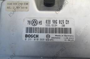 PASSAT B5 LIFT 1.9 TDI БЛОК УПРАВЛЕНИЯ 038906019EM