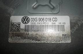 PASSAT B6 2,0 TDI БЛОК УПРАВЛЕНИЯ ДВИГАТЕЛЕМ 03G906018CD