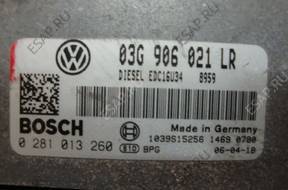 PASSAT B6 БЛОК УПРАВЛЕНИЯ 03G906021LR 0281013260 EDC16U34