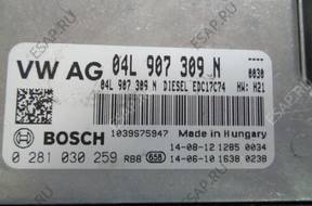 PASSAT B8 БЛОК УПРАВЛЕНИЯ ДВИГАТЕЛЕМ 04L907309N