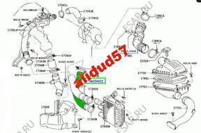 ПАТРУБОК ИНТЕРКУЛЕР/A TOYOTA AVENSIS D4D 17343-27030