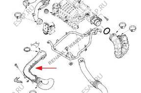 ПАТРУБОК pow. ИНТЕРКУЛЕРА Renault Trafic II - 2.0 dCi