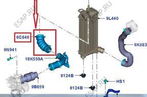 ПАТРУБОК ШЛАНГ ТУРБО  FORD FOCUS III 1,6 TDCI 1784498