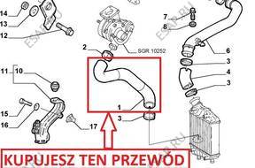 ПАТРУБОК ШЛАНГ ТУРБО ИНТЕРКУЛЕР/A LANCIA LYBRA 1,9 JTD