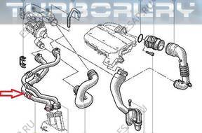 ПАТРУБОК ШЛАНГ ТУРБО  RENAULT MEGANE SCENIC 1,9 DCI