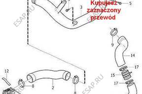 ПАТРУБОК ШЛАНГ ВОЗДУХА ТУРБО VOLVO 2,4 D5 V60 V70 S60