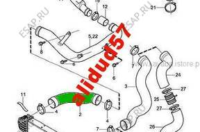 ПАТРУБОК ШЛАНГ ВОЗДУХОВОД ТУРБО ИНТЕРКУЛЕРА VOLVO 31293562