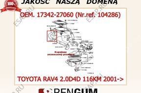 ПАТРУБОК ТУРБО TOYOTA RAV4 2.0D4D116KM 01-> 1734227