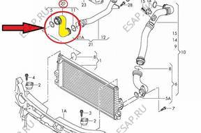 ПАТРУБОК W ИНТЕРКУЛЕР/A SEAT ALHAMBRA 1.9 TDI