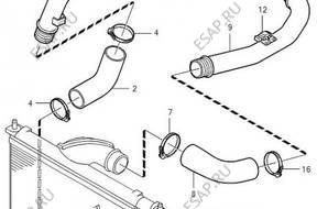 ПАТРУБОК W ИНТЕРКУЛЕРА VOLVO V40 S40 1.9DI 30621587