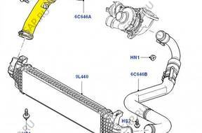 ПАТРУБОК WĄŻ TRÓJNIKA ИНТЕРКУЛЕРА 2.0 D VOLVO S40 V50