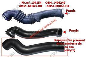 ПАТРУБОК W ТУРБО FORD FOCUS 1.6TDCi C-MAX 1496240