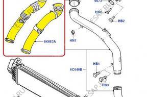ПАТРУБОК W ТУРБО FORD FOCUS 1.6TDCi indeks 1496240