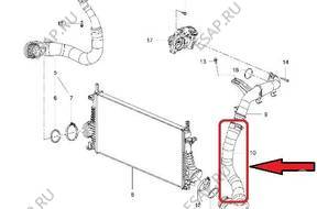 ПАТРУБОК W ТУРБО GM OPEL INSIGNIA 1302275 22990025