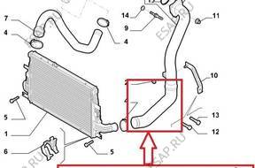 ПАТРУБОК W ТУРБО ИНТЕРКУЛЕР ALFA ROMEO 159 60693772