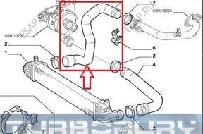 ПАТРУБОК W ТУРБО ИНТЕРКУЛЕР LANCIA THESIS 2,4 JTD