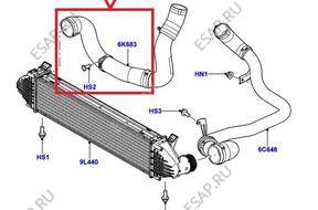 ПАТРУБОК W ТУРБО ИНТЕРКУЛЕР LAND ROVER FREELANDER 2