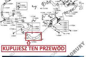 ПАТРУБОК W ТУРБО ИНТЕРКУЛЕР MITSUBISHI LANCER 1.8 DI