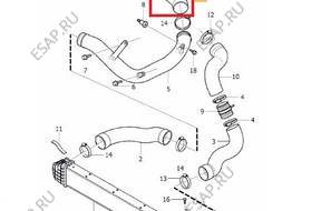 ПАТРУБОК W ТУРБО ИНТЕРКУЛЕР VOLVO 31370490