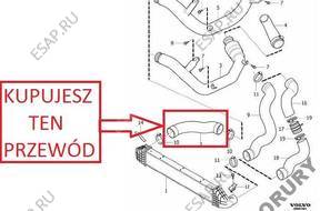 ПАТРУБОК W ТУРБО ИНТЕРКУЛЕР VOLVO S80 2.0D 2.4D NEW