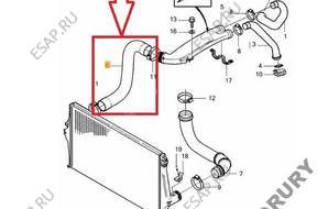 ПАТРУБОК W ТУРБО ИНТЕРКУЛЕР VOLVO XC90 31261369 NEW