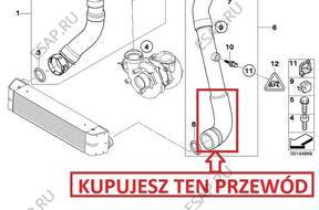 ПАТРУБОК W ТУРБО ИНТЕРКУЛЕРА BMW 3 E46 3.0d 3.0xd