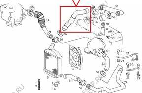 ПАТРУБОК W ТУРБО ИНТЕРКУЛЕРА MERCEDES VITO 2,3 CDI